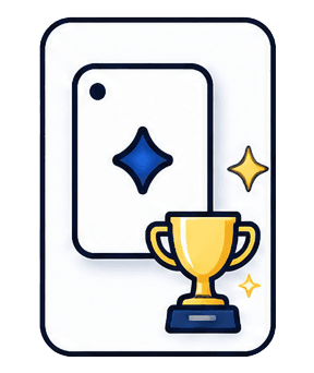 Trophy for the win step.